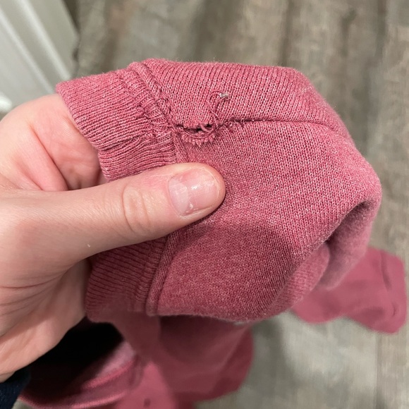 Vintage Harley-Davidson Red Cropped Sweatshirt - Picture 7 of 8